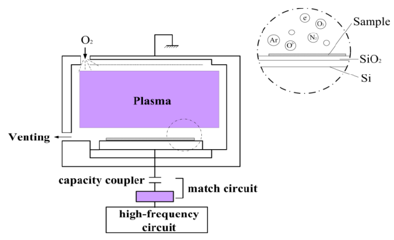 圖2.2 低溫等離子體處理儀的原理示意圖